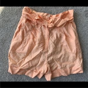 H&M tangerine summer high waisted shorts